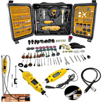 Stilmax Alman Style 405 Parça Devir Ayarlı Gravür Oyma Makinesi Dremel Taşlama Zımpara Seti 450W
