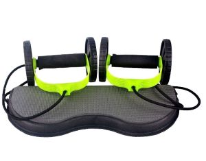 Fonnava Tekerlekli Ve Lastikli Spor Aleti Karın Eritme Göbek Sıkılaştırma Fitness Kondisyon Egzersiz Cihazı