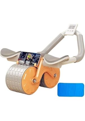 İde Mekik Aleti Spor Karın Kası Aleti Vücut Fitness Güçlendirme,sağlam Otomatik Geri Tepme Fitness Tekerleği