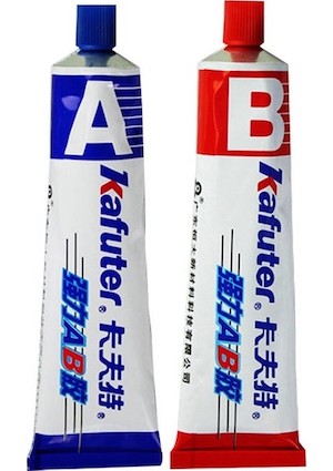 Kafuter A-B Glue 2 Li Kafuter Metal Plastik Cam Ahşap Çok Güçlü Yapıştırıcı 70 gr