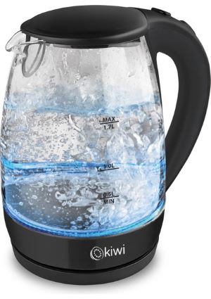 Kiwi KK 3328 Cam Kettle - Siyah