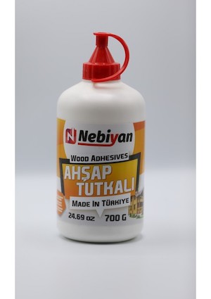 Nebiyan Ahşap Tutkalı Beyaz 700GR - Ağaç-Ahşap Mobilya Tutkalı Plastik Beyaz Renk Ağaç Yapıştırıcı Brüt 700 Gram