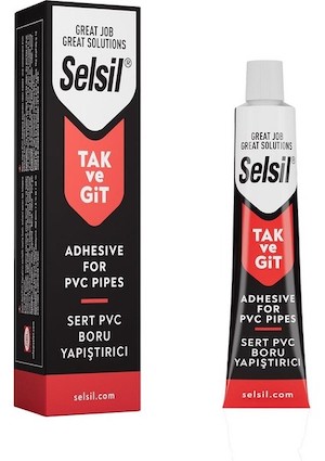 Selsil Takvegit Pvc Sert Plastik Yapıştırıcı 50 Gr.