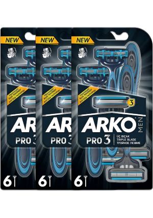 Arko Men T3 18 Adet 3 Bıçaklı Erkek Tıraş Bıçağı