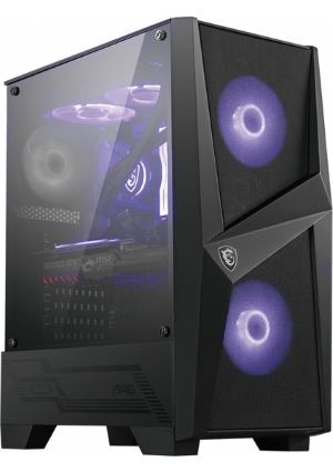 MSI MAG Forge 100M Temperli Cam 2x RGB Fan 120mm Fan ATX Oyuncu Bilgisayar Kasası