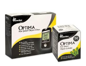 Optima Şeker Ölçum Cihazı + 50 Adet Ölçüm Stripi