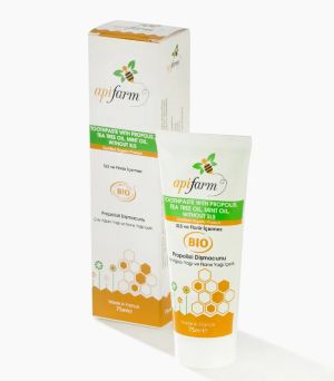 Eğriçayır Apifarm Organik Diş Macunu (Propolis, Çay Ağaçı Yağı, Naneli) 75Ml
