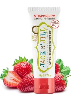 Jack N' Jill Natural Toothpaste Strawberry Organik Çilek Aromalı Diş Macunu