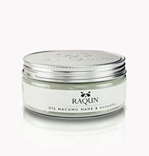Raqun Bentonit Killi Diş Macunu Nane & Karanfil 50 ml %100 Doğal & Organik İçerik
