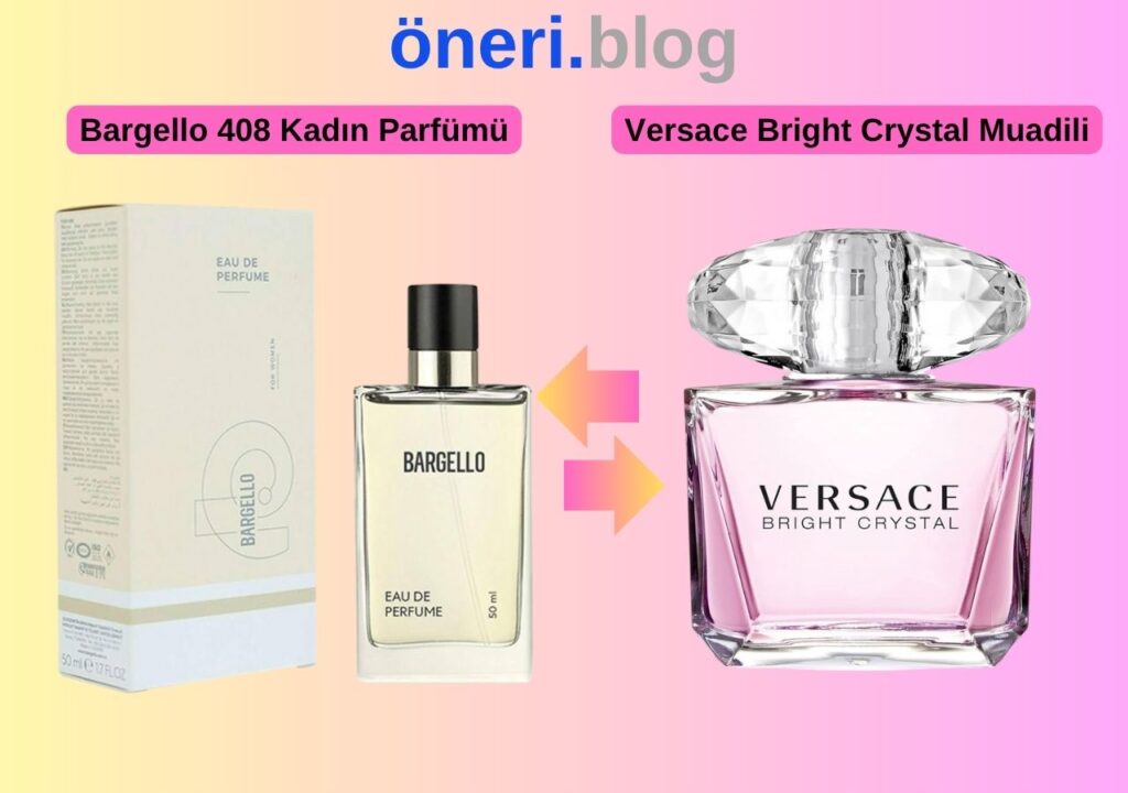 Bargello 408 Kadın Parfümü – Versace Bright Crystal Muadili