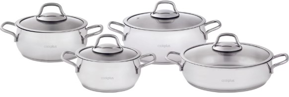Cookplus Heybeli Çelik Tencere Seti