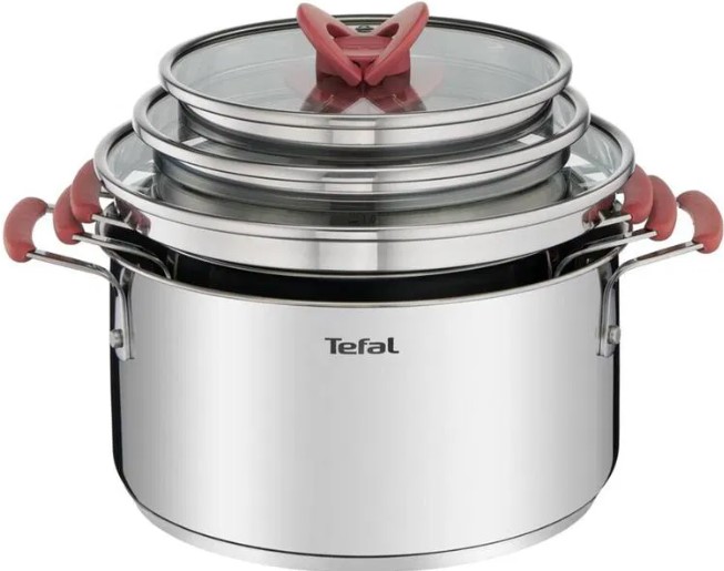 Tefal OptiSpace Çelik Tencere Seti